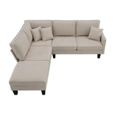 90*88" Terrycloth Modern Sectional