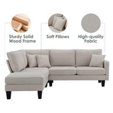 90*88" Terrycloth Modern Sectional