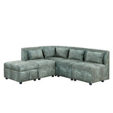 Free-Combined Sectional Sofa 5-seater - LuxNovaHub 