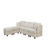 Modern Large U-Shape Modular Sectional - LuxNovaHub 