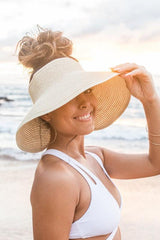 Foldable Wide Brim Bow Visor - LuxNovaHub 