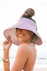 Foldable Wide Brim Bow Visor - LuxNovaHub 