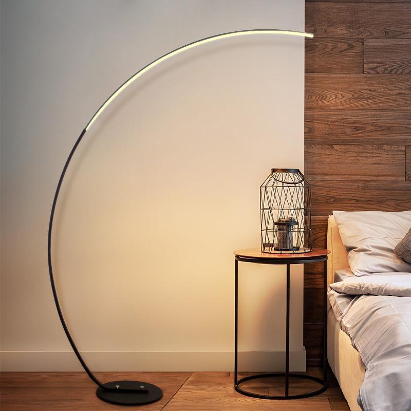 RGBW Modern Curve Floor Lamp | New Version - LuxNovaHub 