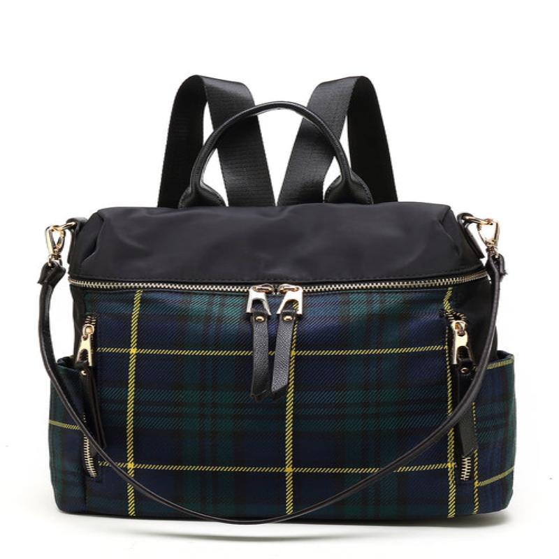 Nishi Plaid Backpack - LuxNovaHub 