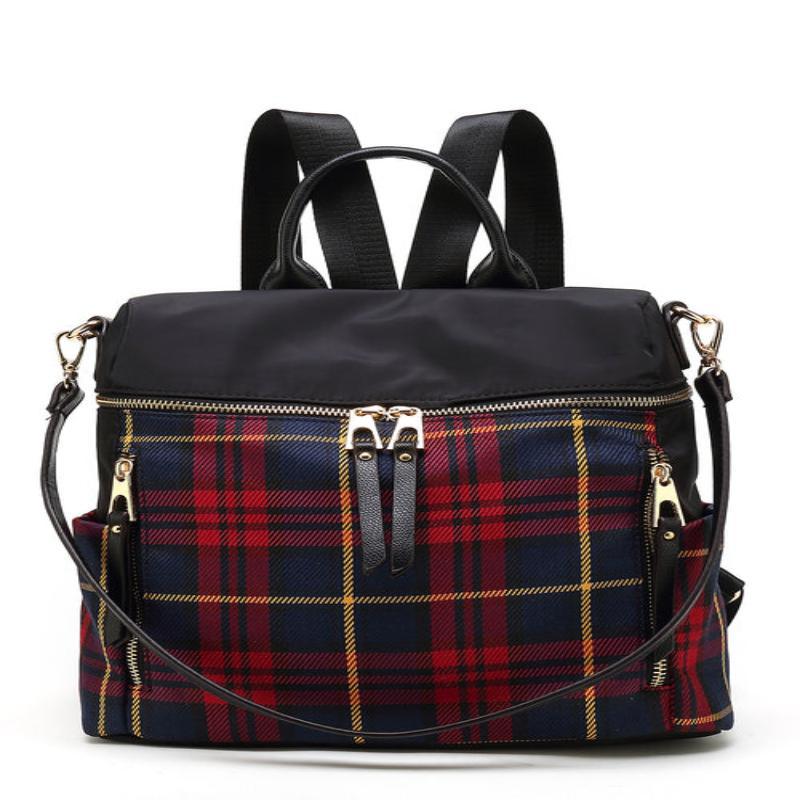 Nishi Plaid Backpack - LuxNovaHub 