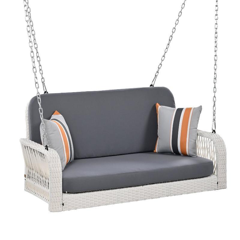 2-Seater Hanging Bench With Chains - LuxNovaHub 