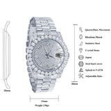 Forte Steel CZ Watch - LuxNovaHub 