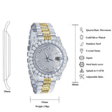 Forte Steel CZ Watch - LuxNovaHub 