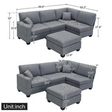 Modular Modern Sectional Sofa - LuxNovaHub 