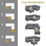 Modular Modern Sectional Sofa - LuxNovaHub 