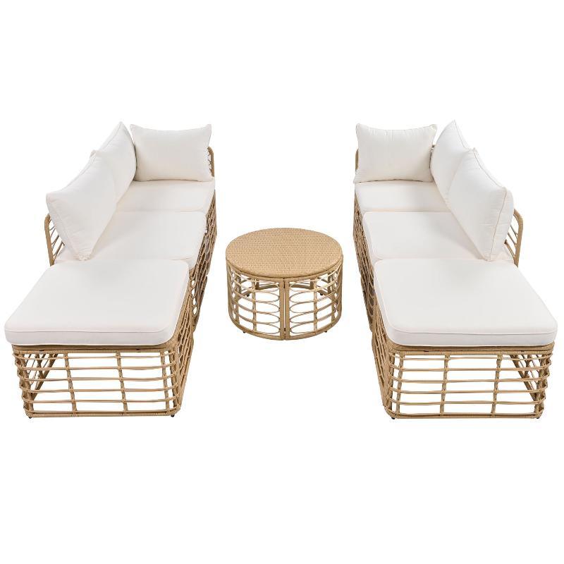 7 Pieces Outdoor Patio Furniture - LuxNovaHub 