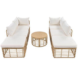 7 Pieces Outdoor Patio Furniture - LuxNovaHub 