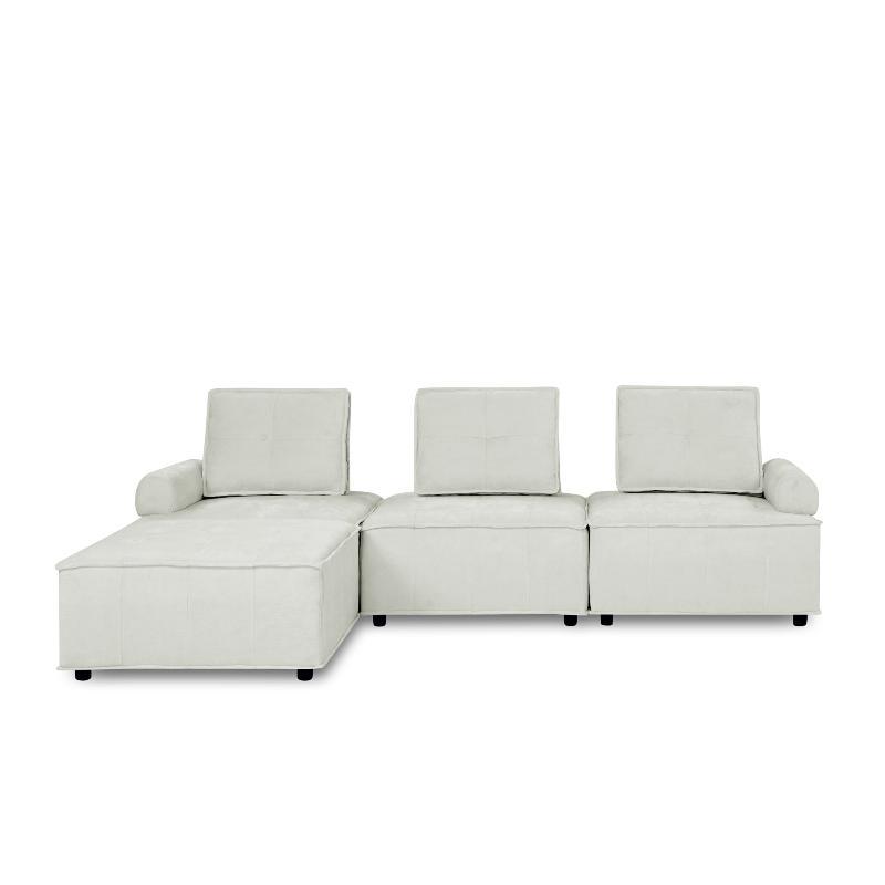 L-Shape Modular Sectional Sofa - LuxNovaHub 