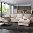 Modern Large L-Shape Feather Filled Sectional - LuxNovaHub 