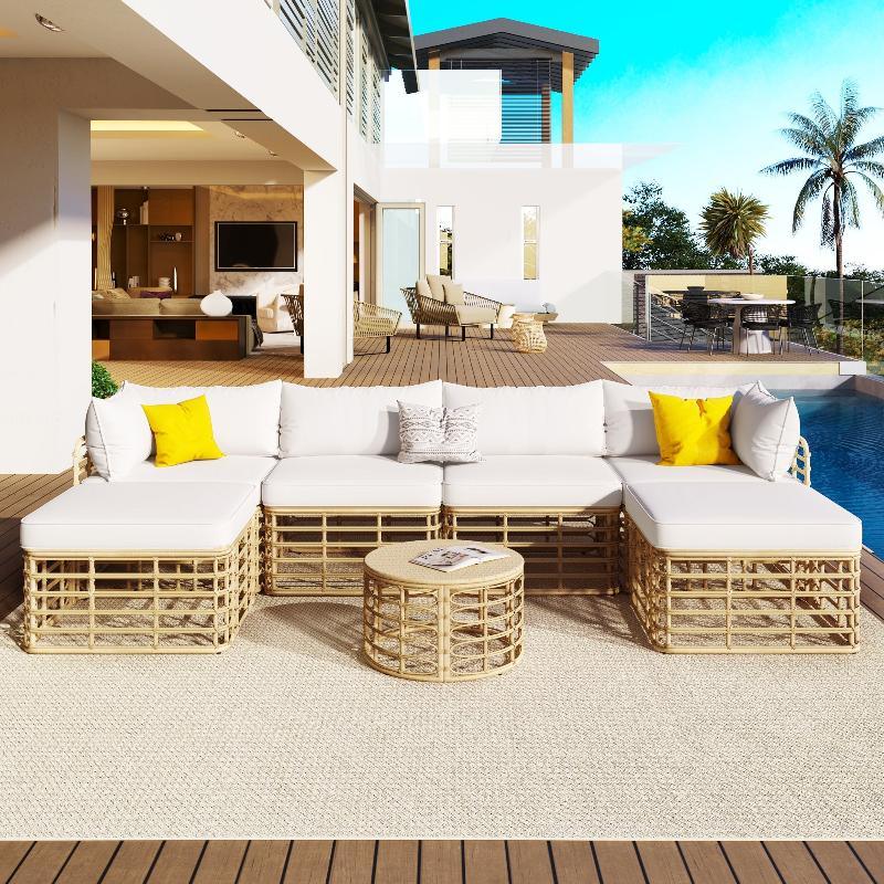 7 Pieces Outdoor Patio Furniture - LuxNovaHub 