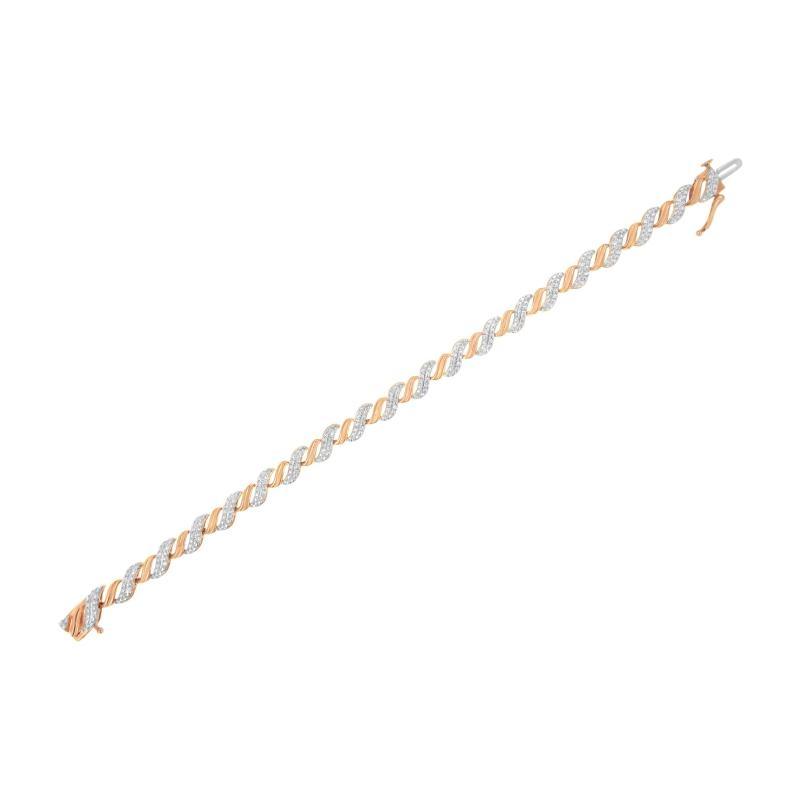 Rose Gold Plated Sterling Silver cttw Round-Cut - LuxNovaHub 