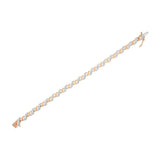 Rose Gold Plated Sterling Silver cttw Round-Cut - LuxNovaHub 