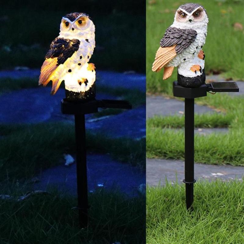 LED Garden Owl Solar Lights - LuxNovaHub 