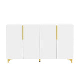 A Glossy Finish Light Luxury Storage Cabinet - LuxNovaHub 