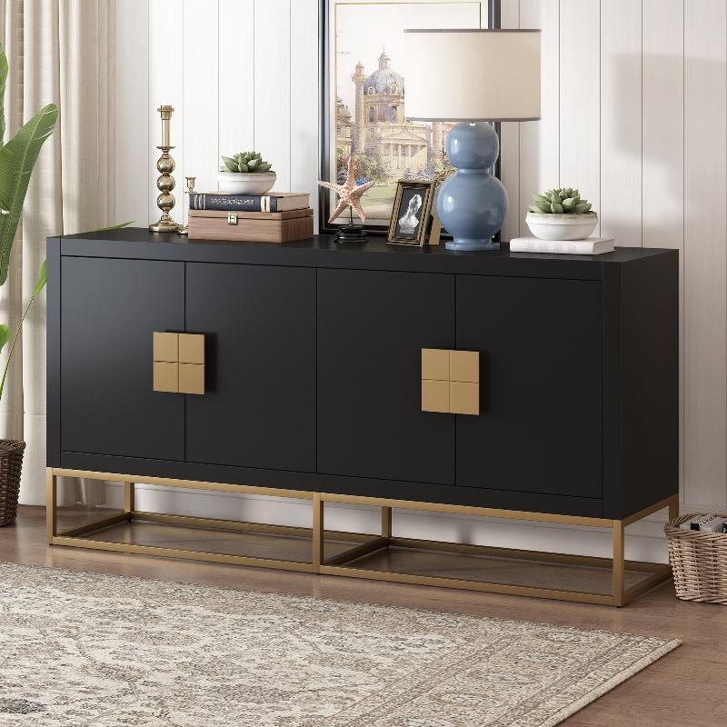 Cabinet with Unique Support Legs and Adjustable - LuxNovaHub 