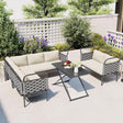 5-Piece Modern Patio Sectional Sofa set - LuxNovaHub 