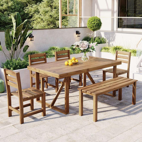 High-quality Acacia Wood Outdoor Table - LuxNovaHub 