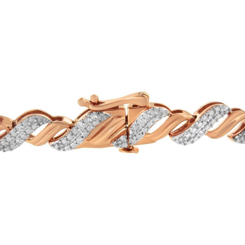 Rose Gold Plated Sterling Silver cttw Round-Cut - LuxNovaHub 