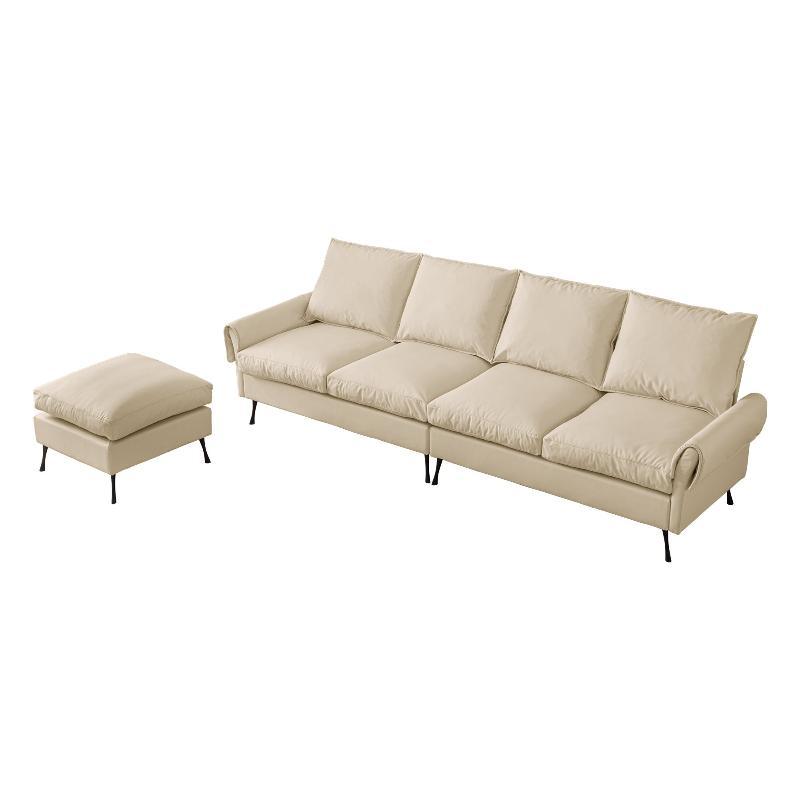 104.5"Modern Sectional Technical leather