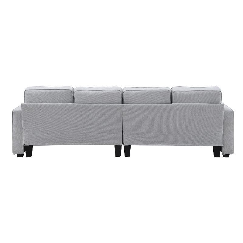 104-Inch 4-Seater Modern Linen Fabric Sofa – Stylish & Comfortable Living Room Furniture - LuxNovaHub 