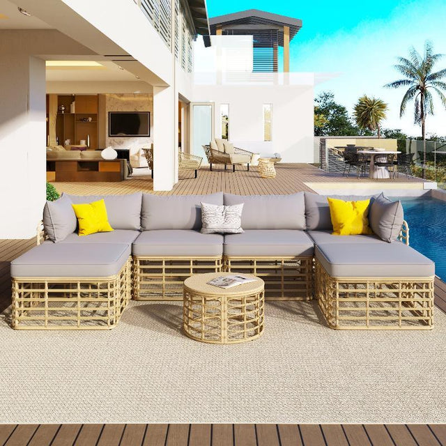 7 Pieces Outdoor Patio Furniture - LuxNovaHub 