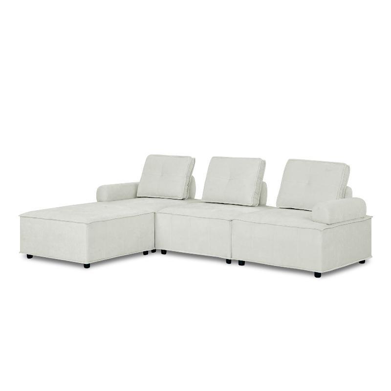 L-Shape Modular Sectional Sofa - LuxNovaHub 