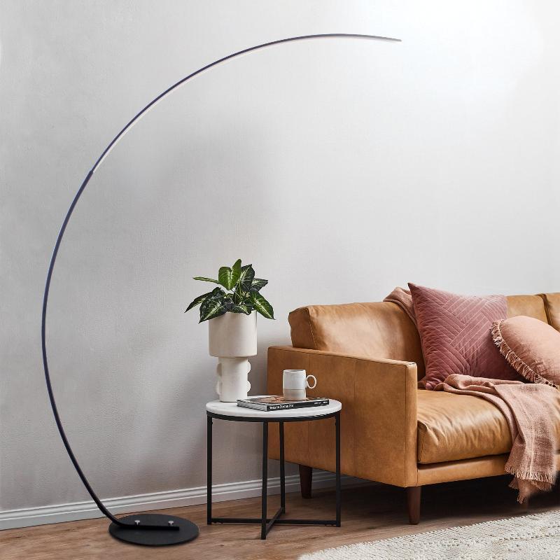 RGBW Modern Curve Floor Lamp | New Version - LuxNovaHub 