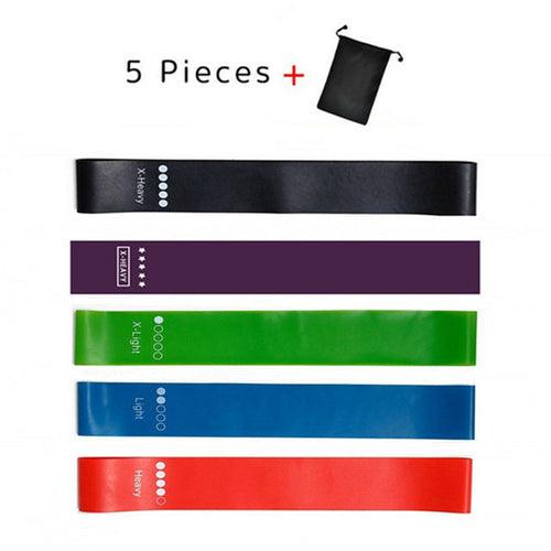 5pcs/set Yoga Resistance Rubber Bands Expander Belt Fitness