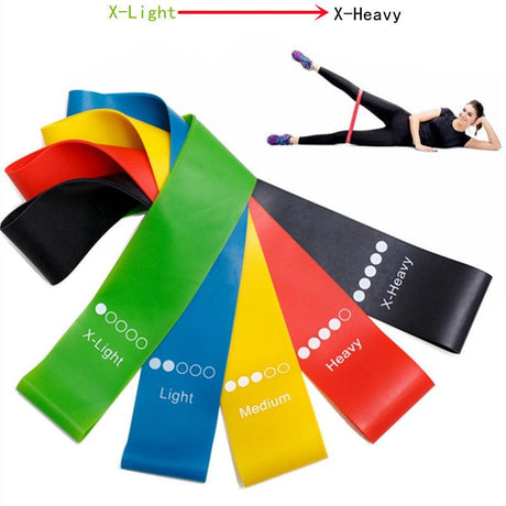 5pcs/set Yoga Resistance Rubber Bands Expander Belt Fitness - LuxNovaHub 