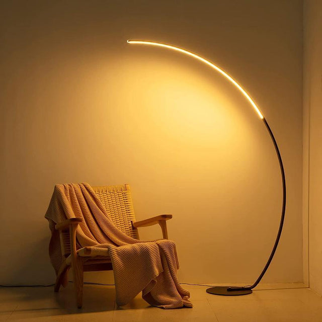 RGBW Modern Curve Floor Lamp | New Version - LuxNovaHub 