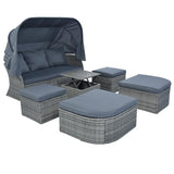 Outdoor Patio Furniture Set Daybed Sunbed - LuxNovaHub 