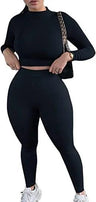 2 Piece Outfits Sexy Bodycon Long Sleeve - LuxNovaHub 