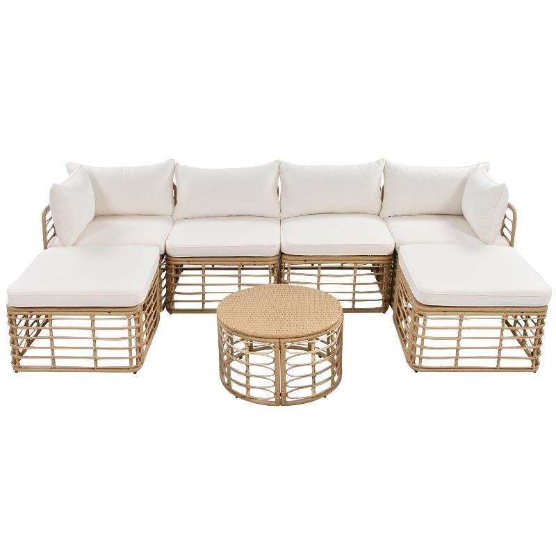 7 Pieces Outdoor Patio Furniture - LuxNovaHub 