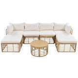 7 Pieces Outdoor Patio Furniture - LuxNovaHub 