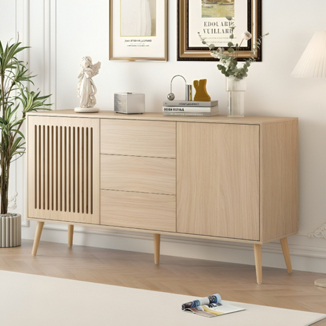 Modern Cabinet with 2 Doors and 3 Drawers - LuxNovaHub 