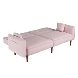 Convertible Sofa Bed with Wood Legs - LuxNovaHub 