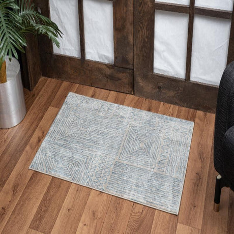 Elegance GC_CNC6009 Blue 2 ft. x 3 ft. Area Rug - LuxNovaHub 