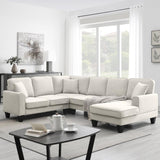 108*85.5" Modern U Shape Sectional Sofa