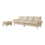 104.5"Modern Sectional Technical leather