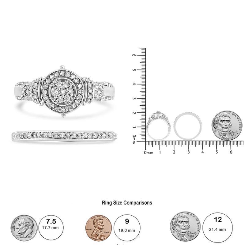 Diamond 7 Stone Cluster and Halo - LuxNovaHub 