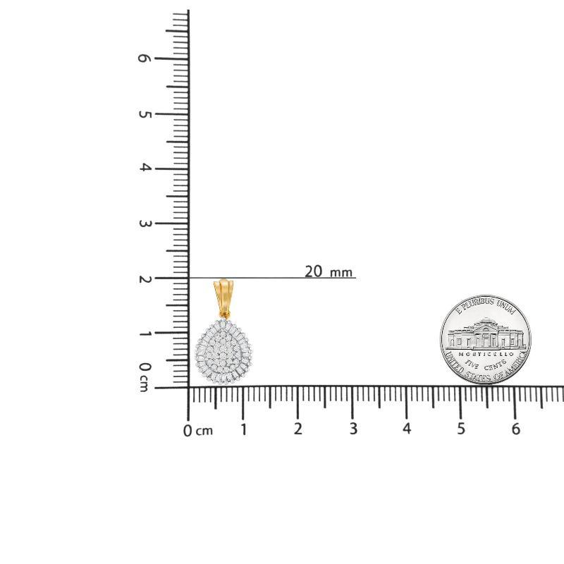 Gold 1/2 Cttw Round and Bagutte-Cut Diamond - LuxNovaHub 