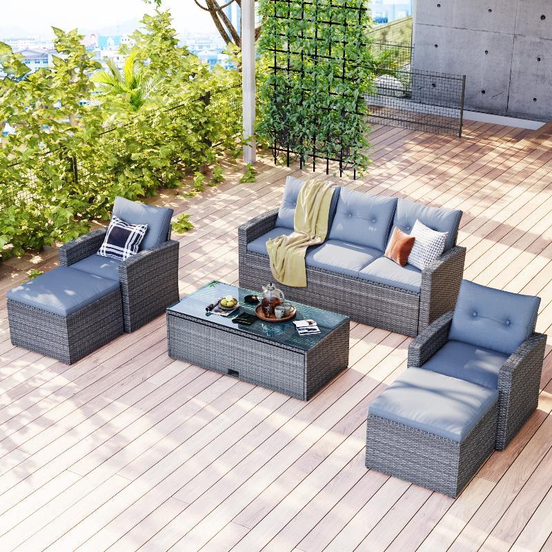 Patio Outdoor Dining Conversation - LuxNovaHub 