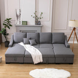 Upholstery Sleeper Sectional Sofa - LuxNovaHub 