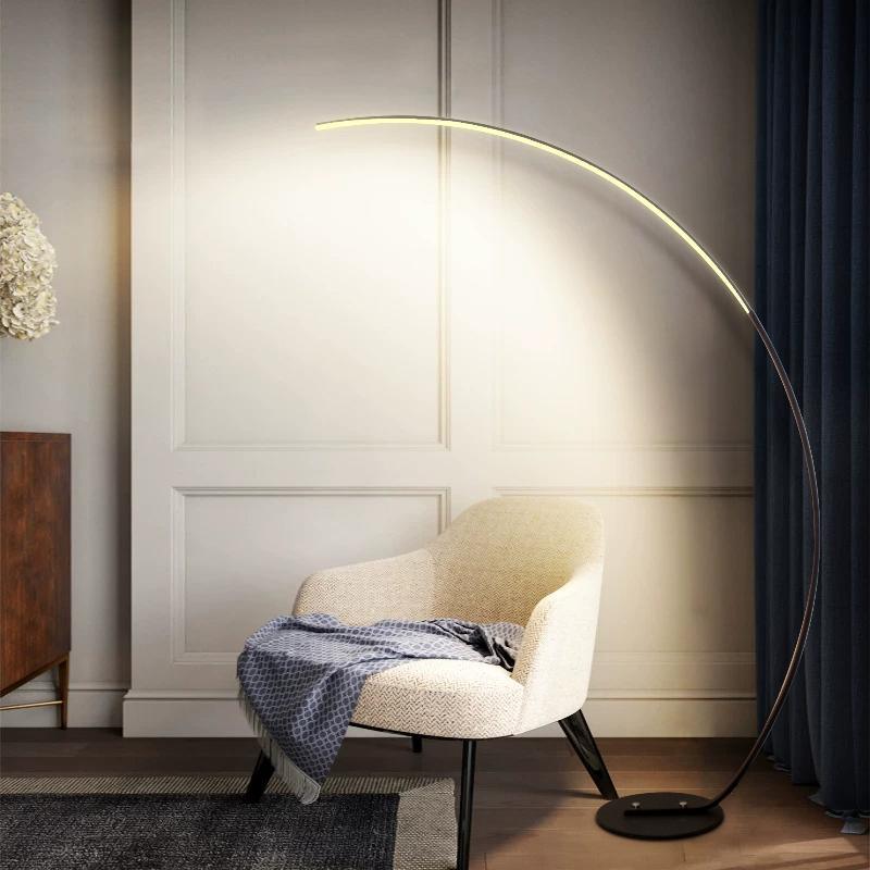 RGBW Modern Curve Floor Lamp | New Version - LuxNovaHub 