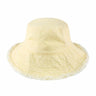 Wide Brim Frayed Bucket Hat - LuxNovaHub 